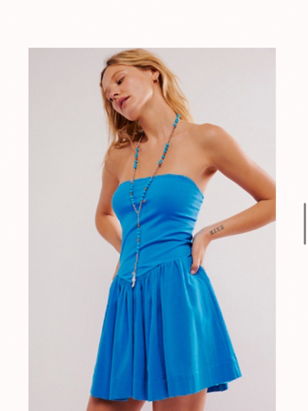 Onda Drop-Waist Tube Mini Dress